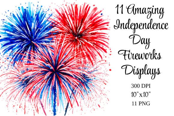 Choosing the Right Red Blue Fireworks 4th of July Clipart for Patriotic Designs