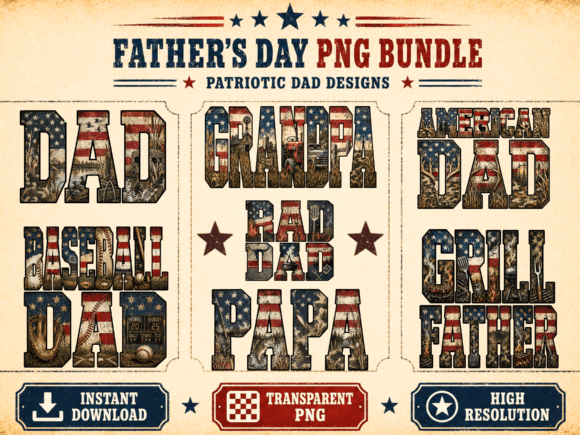 Evaluating the Fathers Day Dad PNG Bundle for Commercial Design Projects