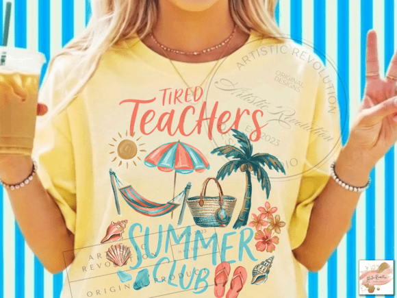 Summer Teacher PNG: Beach Designs
