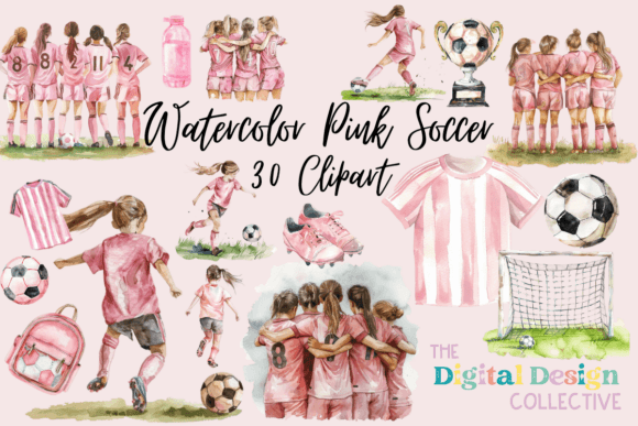 Unlocking Creativity: A Guide to Using Watercolor Pink Soccer Clipart in Modern Digital Crafts