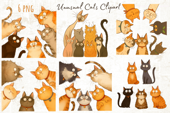 Unlocking Creativity with Funny Unusual Cats Clipart PNG for Modern Craft Projects